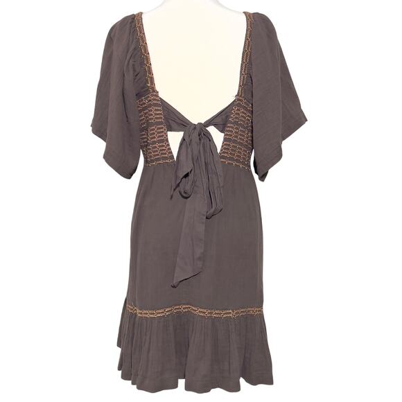 Free People SZ L Easy To Love Bubble Mini Dress - Picture 7 of 12
